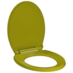 vidaXL toiletsæde med soft-close oval grøn