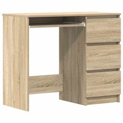 vidaXL Skrivbord sonoma-ek 90x45x76 cm konstruerat trä
