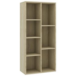 vidaXL Bokhylla sonoma-ek 50x25x106 cm konstruerat trä