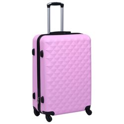 vidaXL Hårda resväskor rosa ABS