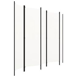 vidaXL Rumsavdelare 5 paneler vit 250x180 cm