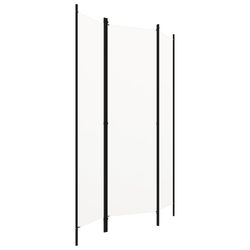 vidaXL Rumsavdelare 3 paneler vit 150x180 cm