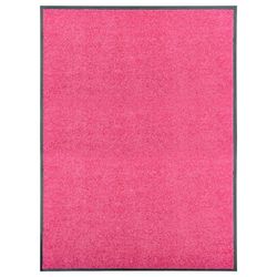 vidaXL Dörrmatta tvättbar rosa 90x120 cm