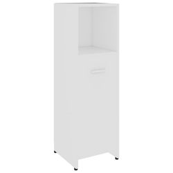 vidaXL Baderomsskap hvit 30x30x95 cm konstruert tre