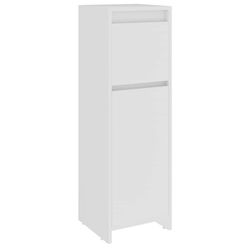 vidaXL Baderomsskap hvit 30x30x95 cm konstruert tre