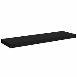vidaXL Svävande vägghylla svart 80x23,5x3,8 cm MDF