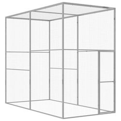 vidaXL Kattbur 3x1,5x2,5 m galvaniserat stål