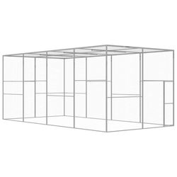 vidaXL Kattbur 6x3x2,5 m galvaniserat stål