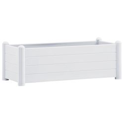 vidaXL højbed 100x43x35 cm PP hvid