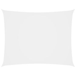 vidaXL Solseil oxfordstoff rektangulær 3x4,5 m hvit