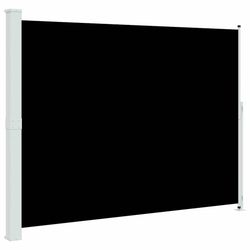 vidaXL Uttrekkbar sidemarkise 220x300 cm svart