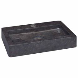 vidaXL Vask 38x24x6,5 cm marmor svart