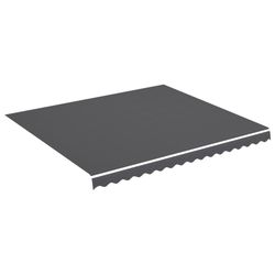 vidaXL Erstatningsduk for markise antrasitt 4x3,5 m