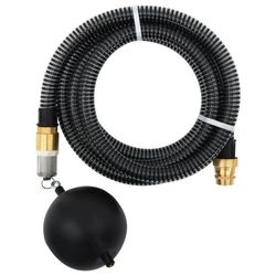 vidaXL Sugeslange med messingkoblinger svart 1,1" 10 m PVC