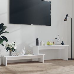 vidaXL TV-benk hvit 180x30x43 cm sponplate