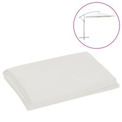vidaXL Erstatningsstoff for hengeparasoll sandhvit 300 cm