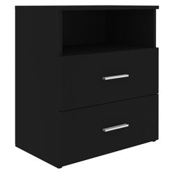 vidaXL Sängbord svart 50x32x60 cm