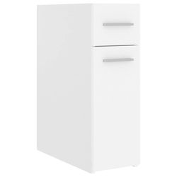 vidaXL Apoteksskåp vit 20x45,5x60 cm spånskiva
