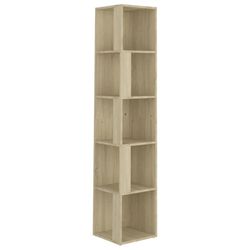 vidaXL Hjørneskap sonoma eik 33x33x164,5 cm konstruert tre
