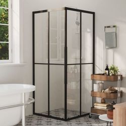 vidaXL Dusjkabinett ESG 80x80x180 cm