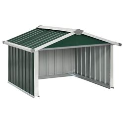 vidaXL garage til robotplæneklipper 92x97x63 cm galvaniseret stål grøn