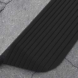 vidaXL Tröskelramp 110x32x3,8 cm gummi