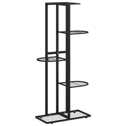 vidaXL Blomsterstativ med 5 etasjer 43x22x98 cm svart metall