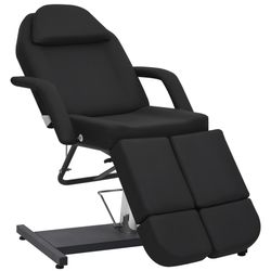 vidaXL Behandlingsstol konstläder svart 180x62x78 cm
