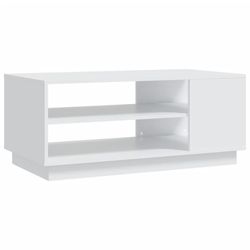 vidaXL Soffbord vit 102x55x43 cm spånskiva