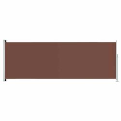 vidaXL Uttrekkbar sidemarkise 220x600 cm brun
