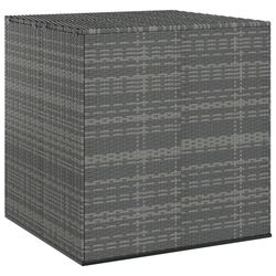 vidaXL Utendørs putekasse PE-rotting 100x97,5x104 cm grå