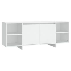 vidaXL TV-bänk vit 130x35x50 cm spånskiva