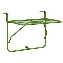 vidaXL Balkongbord grønn 60x40 cm stål
