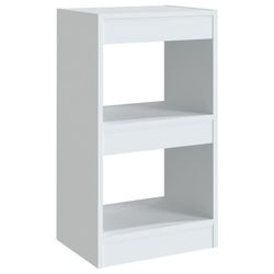 vidaXL Bokhylla/rumsavdelare vit 40x30x72 cm