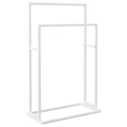 vidaXL Frittstående håndklestativ hvit 48x24x78,5 cm jern