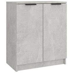vidaXL Skoskap betonggrå 59x35x70 cm konstruert tre