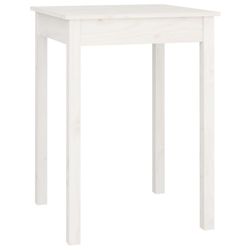 vidaXL Sidebord hvit 55x55x75 cm heltre furu