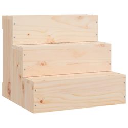 vidaXL Husdjurstrappa 40x37,5x35 cm massiv furu