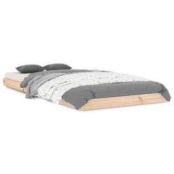 vidaXL Sengeramme 90x200 cm heltre furu