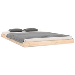 vidaXL Sengeramme 120x200 cm heltre furu