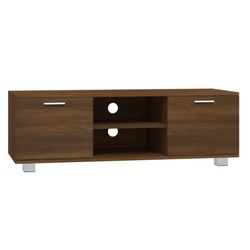 vidaXL Tv-bänk brun ek 120x40,5x35 cm konstruerat trä