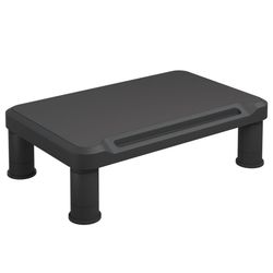 vidaXL Monitorstativ svart 38x24x10,5 cm