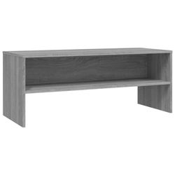 vidaXL TV-bänk grå sonoma 100x40x40 cm konstruerat trä