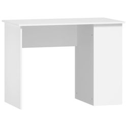 vidaXL Skrivebord hvit 100x55x75 cm konstruert tre
