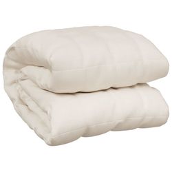 vidaXL Vektdyne kremhvit 140x200 cm 6 kg stoff