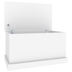vidaXL Förvaringslåda vit 70x40x38 cm konstruerat trä