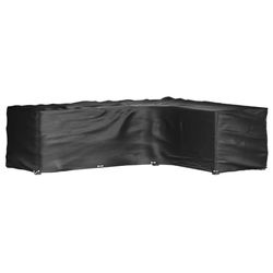 vidaXL Överdrag för utemöbler 18 ölj. 285x2220x80cm L-format