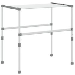 vidaXL Torkställ 83x (50-55) x (40-85) cm aluminium