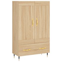vidaXL Highboard sonoma eik 69,5x31x115 cm konstruert tre