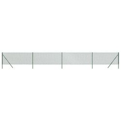 vidaXL Kjedegjerde grønn 1,1x10 m